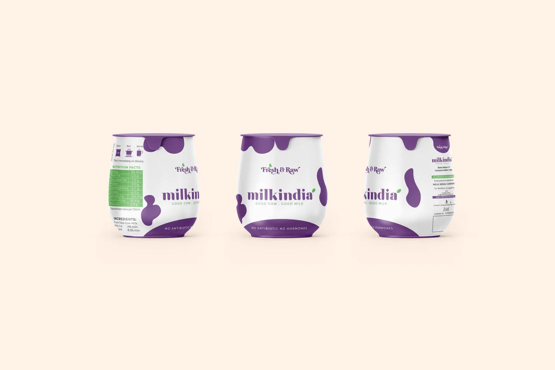 Dairy Products Logo and Packaging Design-8
